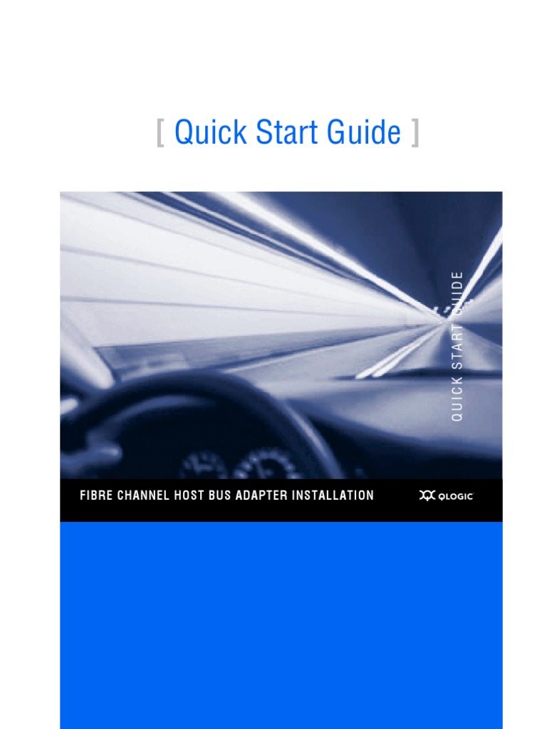 Quick Start Guide - QLogic 2Gb 4Gb 8Gb FC HBA Standard E | PDF ...