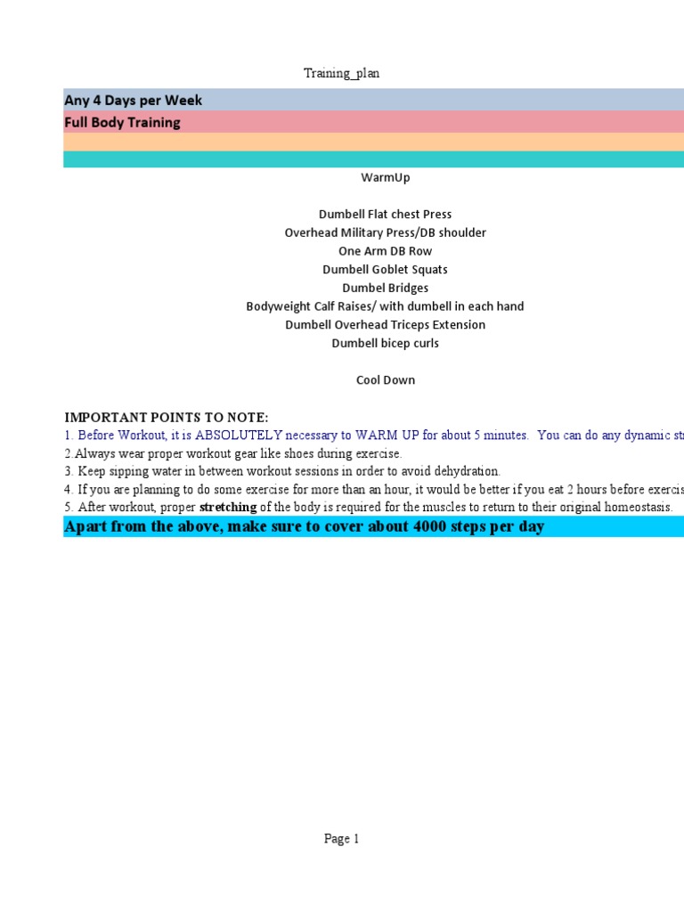 Ankita Workout Plan May 27 | PDF | Physical Fitness | Physical Exercise