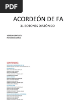 Notas y escalas en acordeón GCF | PDF