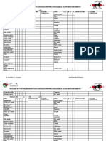 Registro de Control de Inspeccion Sanitaria Preoperacional de La Planta de Faenamiento