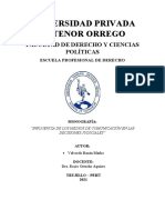 Influencia de Los Medios de Comunicación en Las Decisiones Judiciales PERU