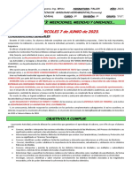 ACTIVIDAD N 3 - MEDICIONES MEDIDAS Y UNIDADES - 3ro 1ra GRUPO 312 - 2023