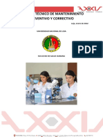 Informe Técnico de Mantenimiento Preventivo y Correctivo Enero 2022