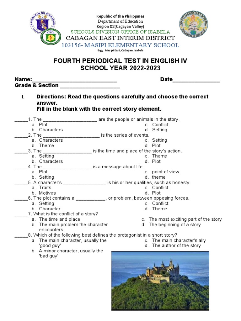 Grade 4 Fourth Periodical Test in English | PDF | News | Newspapers