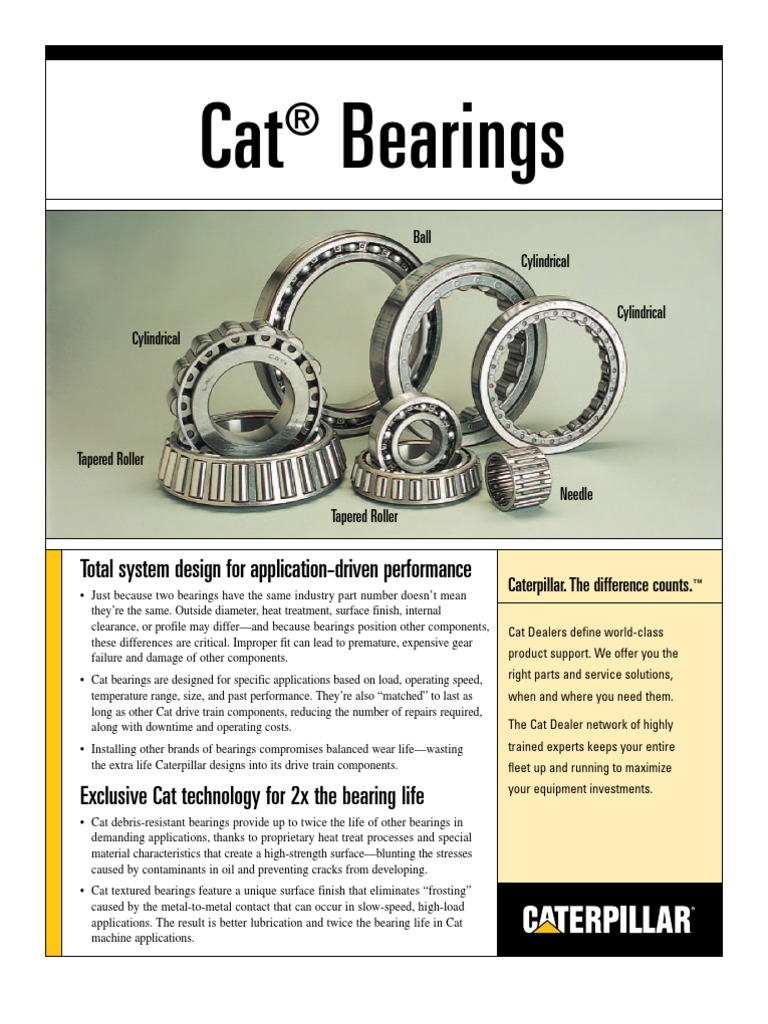 Cat+Bearings PHEJ0032 Bearing (Mechanical) Wear