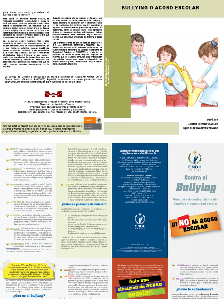 Guía para Prevenir el Acoso Escolar | PDF | Violencia | Abuso infantil
