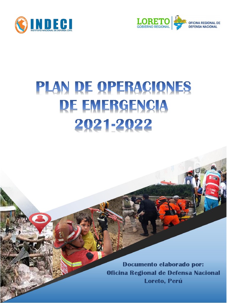Plan de Operaciones de Emergencia 2021-2022 | PDF | Defensa Civil ...