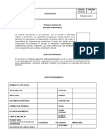 Hoja de Vida Gestión Empresarial