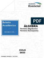 Practica 06 - Álgebra (Terminos Semejantes)