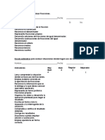 Lista de Cotejo para Evaluar Fracciones