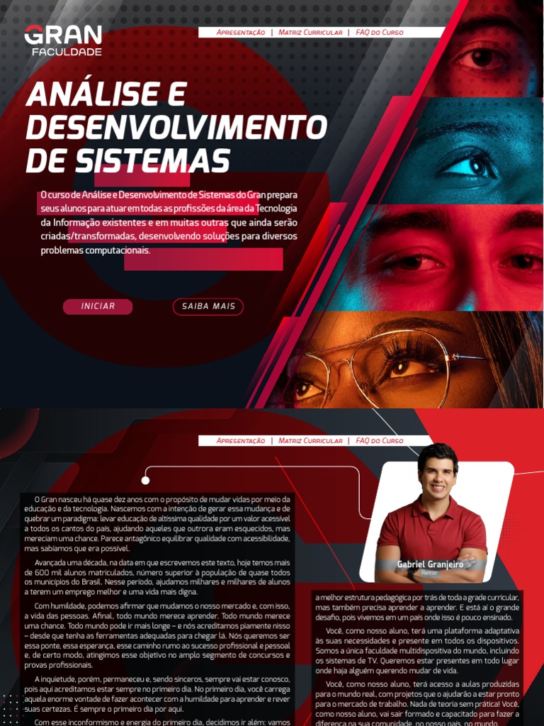 Curso de Análise e Desenvolvimento de Sistemas | PDF | Tecnologia da ...