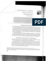 Corporate Codes & Ethics Programs