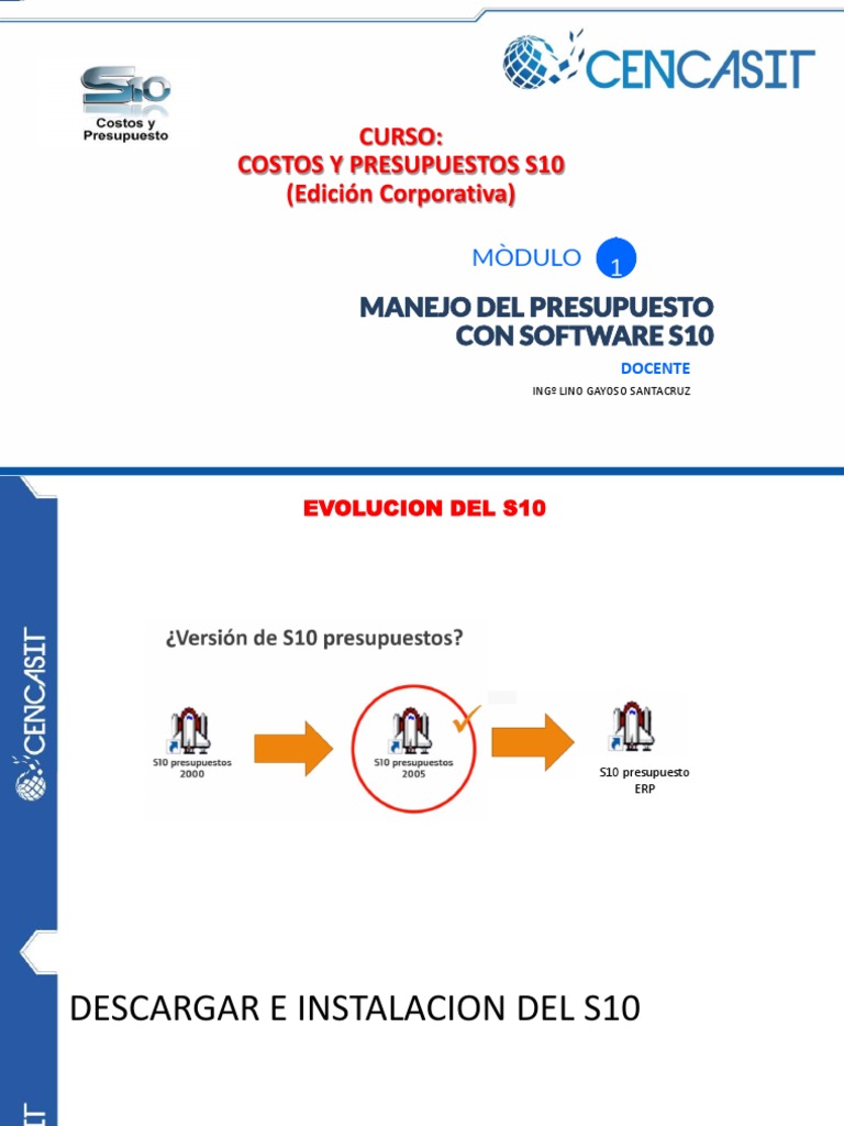 Costos y Presupuestos con S10 | PDF | Presupuesto | Sector privado