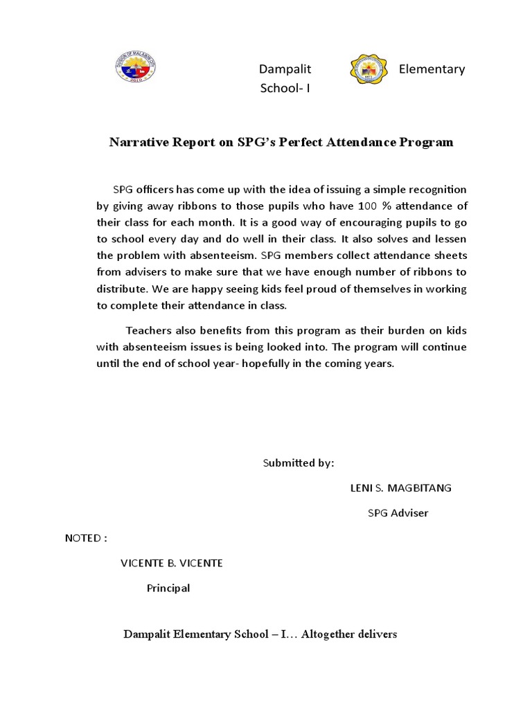SPG Perfect Attendance Report June Julu 18 19 | PDF