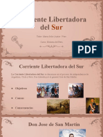 Corriente Libertadora Del: Tutor: Maria Solis - Autor: 3ºsec Curso: Historia Del Perú