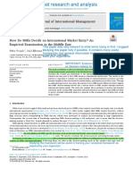 How Do SMEs Decide On International Market Entry - An Empirical Examination in The Middle East