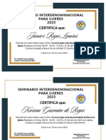Certificados Seminario para Ujieres