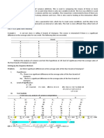 The F Test or Anova