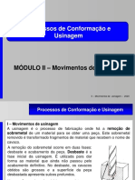 PCU - Módulo II - Movimentos de Usinagem - 2020