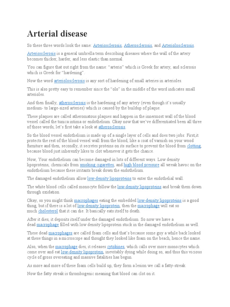 Understanding Atherosclerosis and Risks | PDF | Myocardial Infarction ...