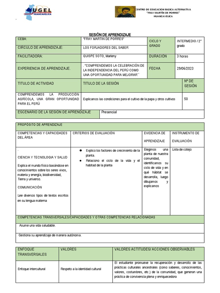 Sesion Numero 50 Original PDF Aprendizaje Evaluación