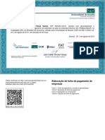 Elaboração de Folha de Pagamento de Empresas