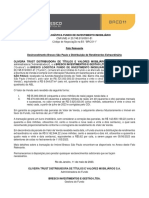 Fato Relevante - Desinvestimento Bresco São Paulo e Distribuição de Rendimentos Extraordinária