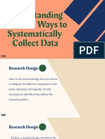 Understanding Data and Ways To Systematically Collect Data