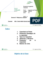 SEm 05. Capacidad de Planta