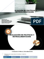 Evaluacion de Politicas y Retroalimentacion ...