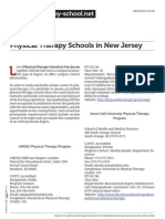 Physical Therapy Schools in New Jersey