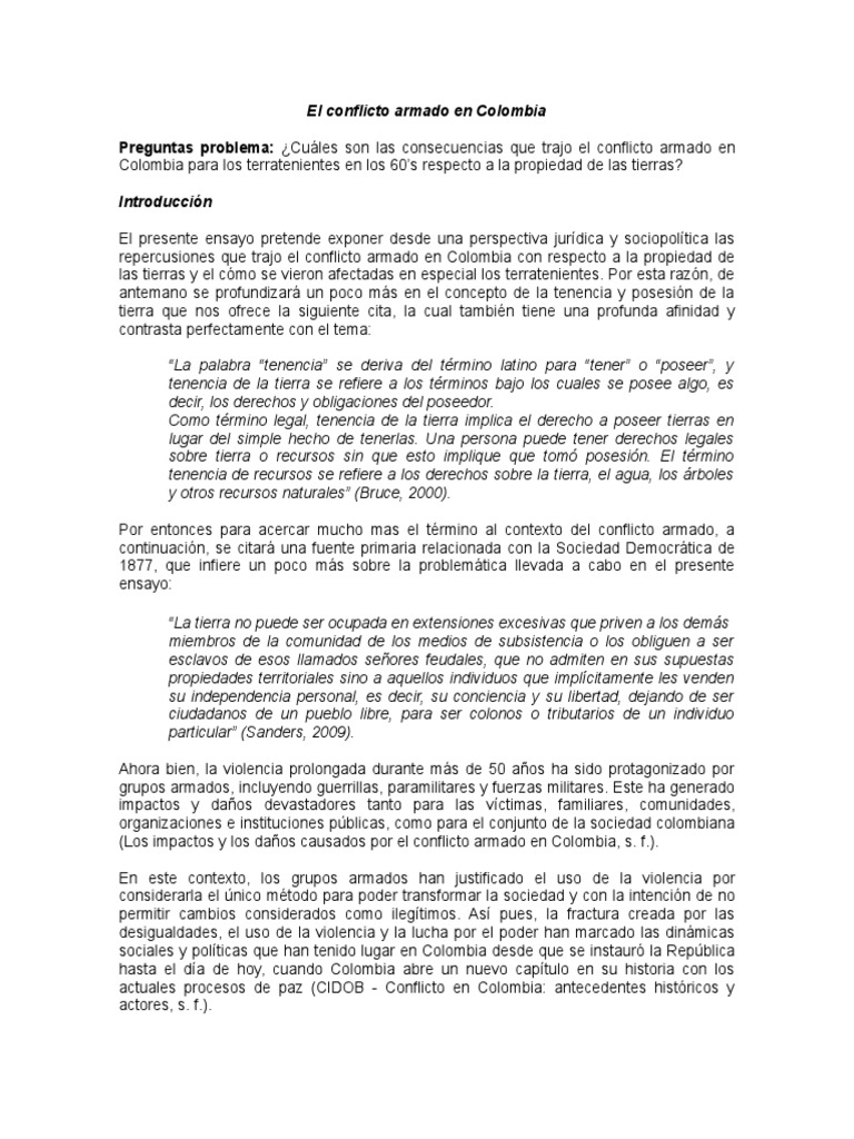 Dibujos del Conflicto Armado en Colombia | PDF | Colombia | Violencia