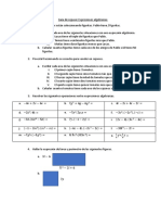 Guia de Repaso. Expresiones Algebraicas