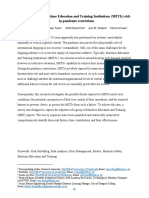 Farag Etal IAMU 2021 Identification of Maritime Education and Training Institutions METIS Risk in Pandemic Restrictions