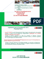 2 PPT - Legislación para La Formalización de La Propiedad Rural - Susy Sanchez