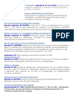 Decretos y Evaluaciones Educacion Especial