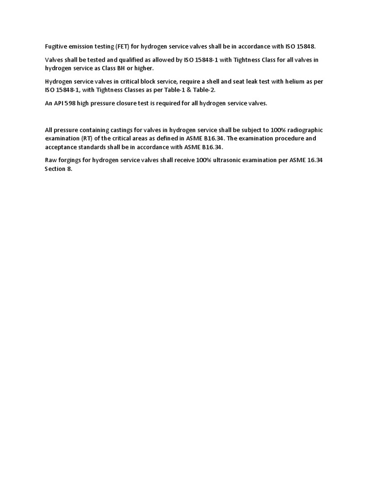 Fet fugitive emission testing hydrogen valves pdf