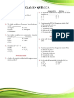 5to Primaria Examen Química