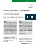 Prevalencia de Labio Hendido Con o Sin Paladar Hendido en Recién Nacidos Vivos. México, 2008-2014