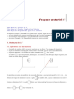 L'espace Vectoriel: 1. Vecteurs de