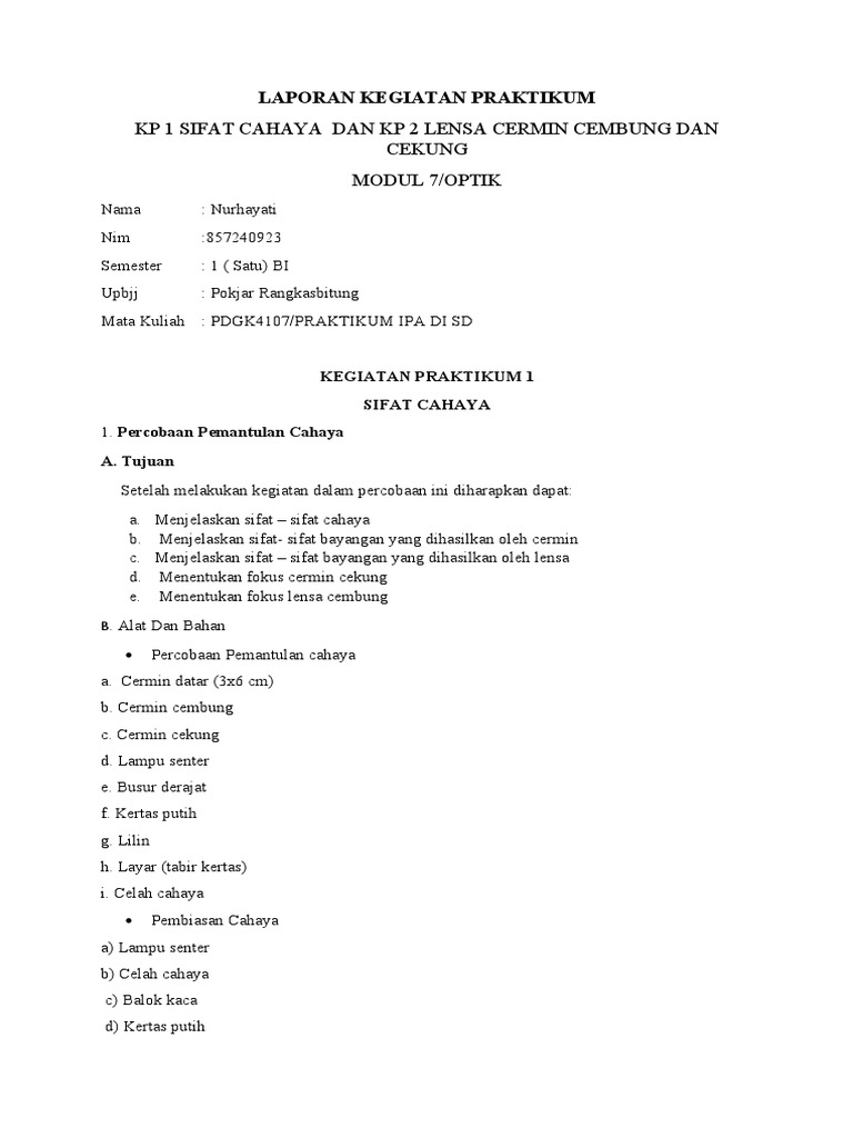 LAPORAN KEGIATAN PRAKTIKUM Modul 7 Nur SKRNG | PDF
