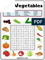 Vegetables Word Search 1