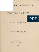Homeopathy.: A Layman'S Experience