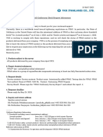 PFAS Conformity Check Request Information