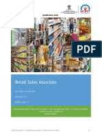 RASCI Qualifications Pack 0104 - Retail Sales Associate