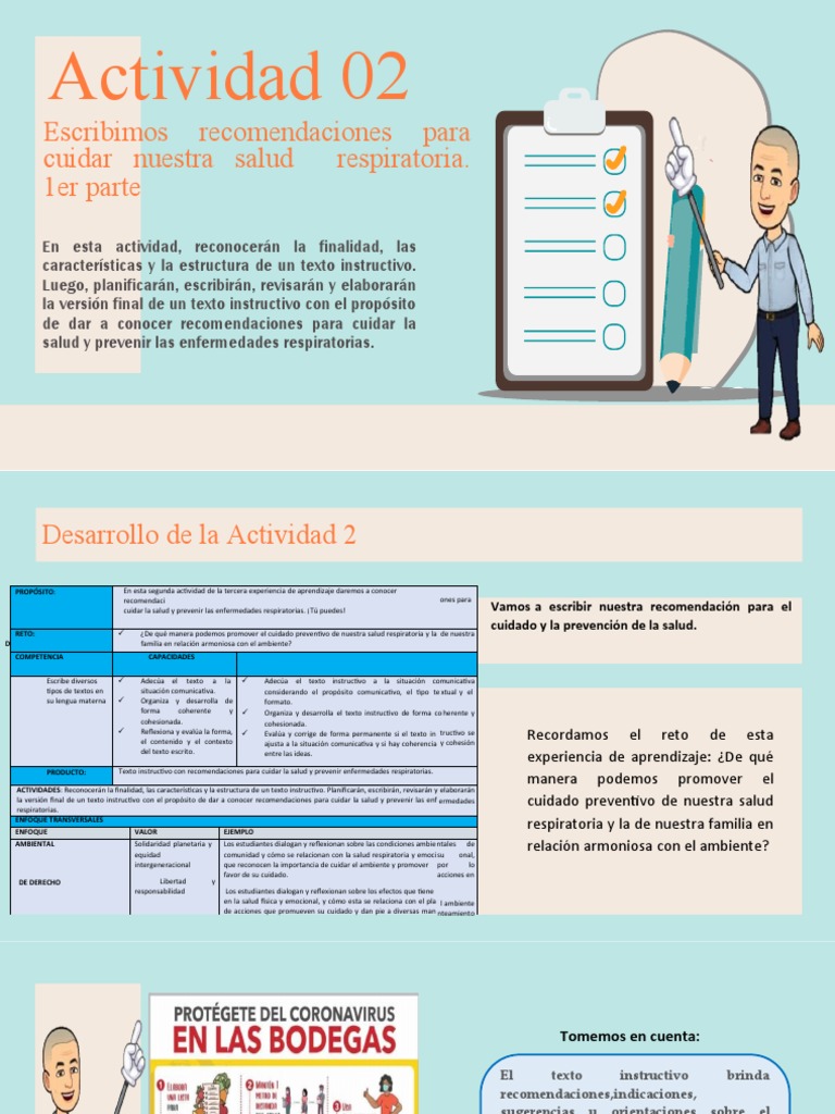 ACTIVIDAD 2 BIMESTRE 2 COMPLETA Escribimos para Cuidar