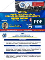 Brochure DISEÑO Y PRODUCCION DE MEZCLAS ASFALTICAS EN CALIENTE 2 - 5 AGOSTO