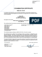 Certificate MED B 15191R1 SART20