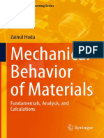 (Mechanical Engineering Series) Zainul Huda - Mechanical Behavior of Materials - Fundamentals, Analysis, and Calculations-Springer (2021)