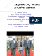 Orthopaedic Surgical Evaluation Assessment PPT 2